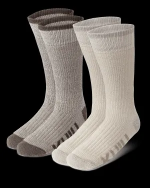 Merino Wool Socks Gift Set-Khaki