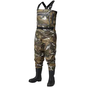 Men's Veil Camo Breathable Wader - Boot Foot - Veil Camo / S