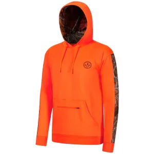Men's Hunting Fleece Hoodie Pullover FS29M - Orange/Autumn Forest / Small