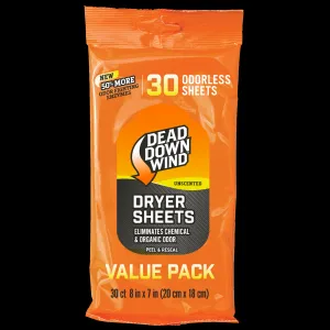 Dead Down Wind? Dryer Sheets - 30 Count Value Pack