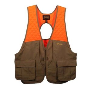 Gamehide Men's Gamebird Ultra Light Upland Hunting Vest - Tan / Orange