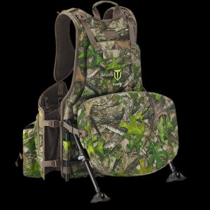 StrutBack Turkey Vest with/without Kickstand | Modular Turkey Hunting Vest with 3" Magnetic Memory Foam Seat