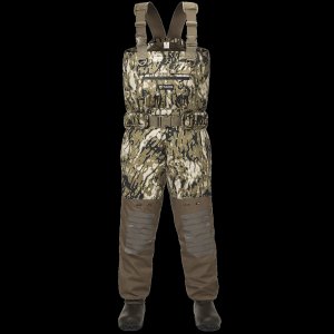 AquaWade Pro Insulated Breathable Waders | Men's Bootfoot Chest Waders & Hunting Bibs | Durable Waterproof Nylon Camo Waders for Duck Hunting