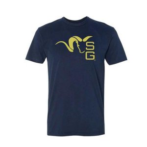 Men's Stone Glacier Ram T-Shirt Small Navy Heather