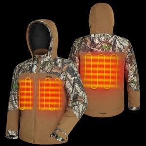 Men's Heated Work Jacket, Insulated Water-resistant Jacket