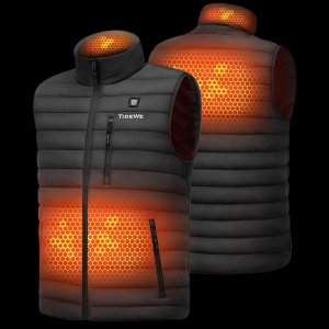 Men's Heated Vest with Battery Pack, Lightweight and Washable Vest
