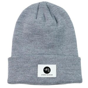 Men's Stone Glacier Circle Ran Tall Cuff Hunting Beanie One Size Heather Grey
