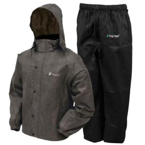 Frogg Toggs Men's Classic All-Sport Waterproof Breathable Rain Suit - Black/Stone