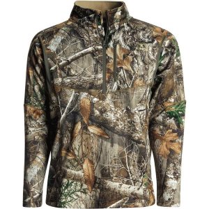Men's King's Camo Hunter Hunting 1/4 Zip Pullover