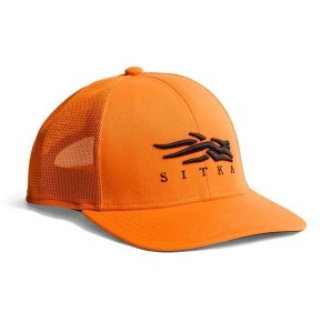 Men's Sitka Icon Flex Mid Pro Trucker Hunting Adjustable Hat One Size Ultra Orange