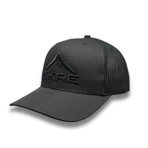 Puffed Black Out Trucker Hat