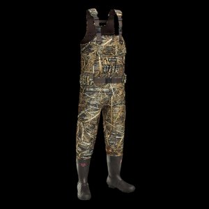 Seeker Camo Hunting Waders for Waterfowl Hunting | Hunting Bibs Waterproof Chest Neoprene Waders Insulated Bootfoot