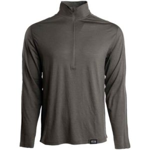 Kings Camo Men's XKG Foundation 150 Merino 1/4 Zip Long Sleeve Hunting Shirt - Olive