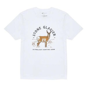 Men's Stone Glacier Pronghorn Souvenir T-Shirt  White