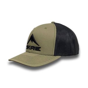 puffed loden trucker hat
