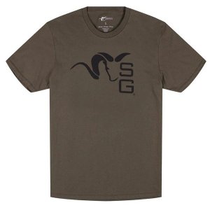 Men's Stone Glacier Ram T-Shirt  Army Green