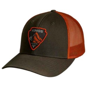 Kings Camo Arrowhead Patch Hat - Dark Loden/Jaffa Orange