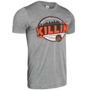 Killik Men's Badge Short Sleeve Shirt - Gray