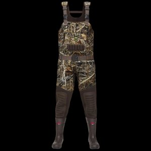 MarshWarrior Men's Duck Hunting Waders | Waterproof Bootfoot Neoprene Chest Waders | Durable Camo Hunting Bibs for Duck Hunters