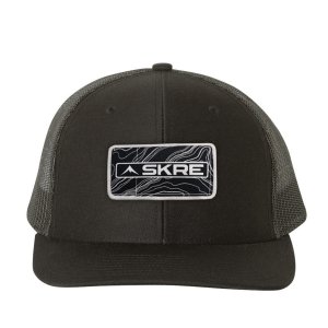 Black Topo patch Hat - Black
