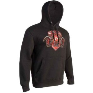 Killik Men's Topo Graphic Casual Hoodie - Black