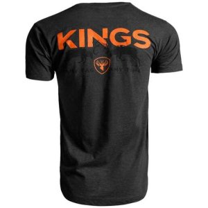 Kings Camo Men's Battle Short Sleeve Casual Shirt - Heather Graphite